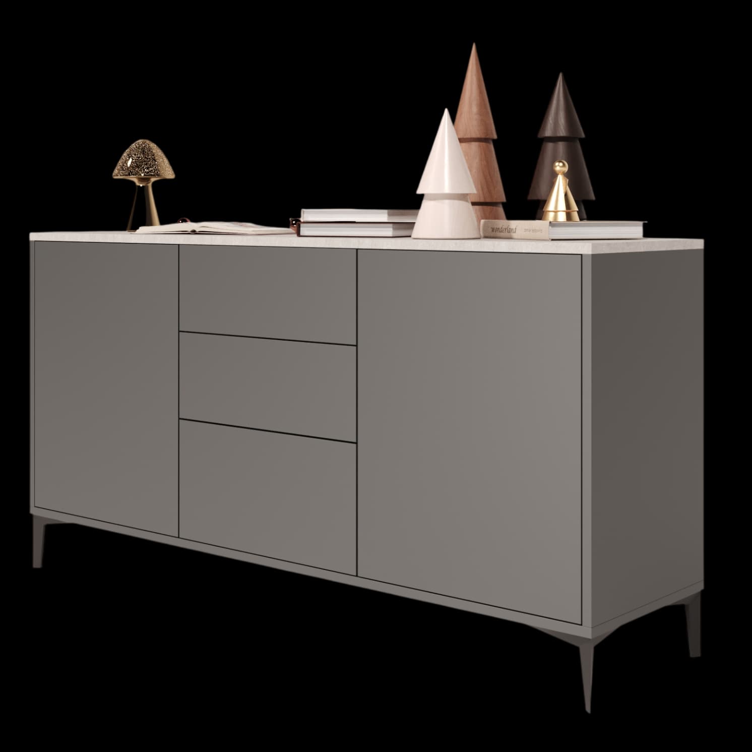 Loft Нисък шкаф — снимка 2