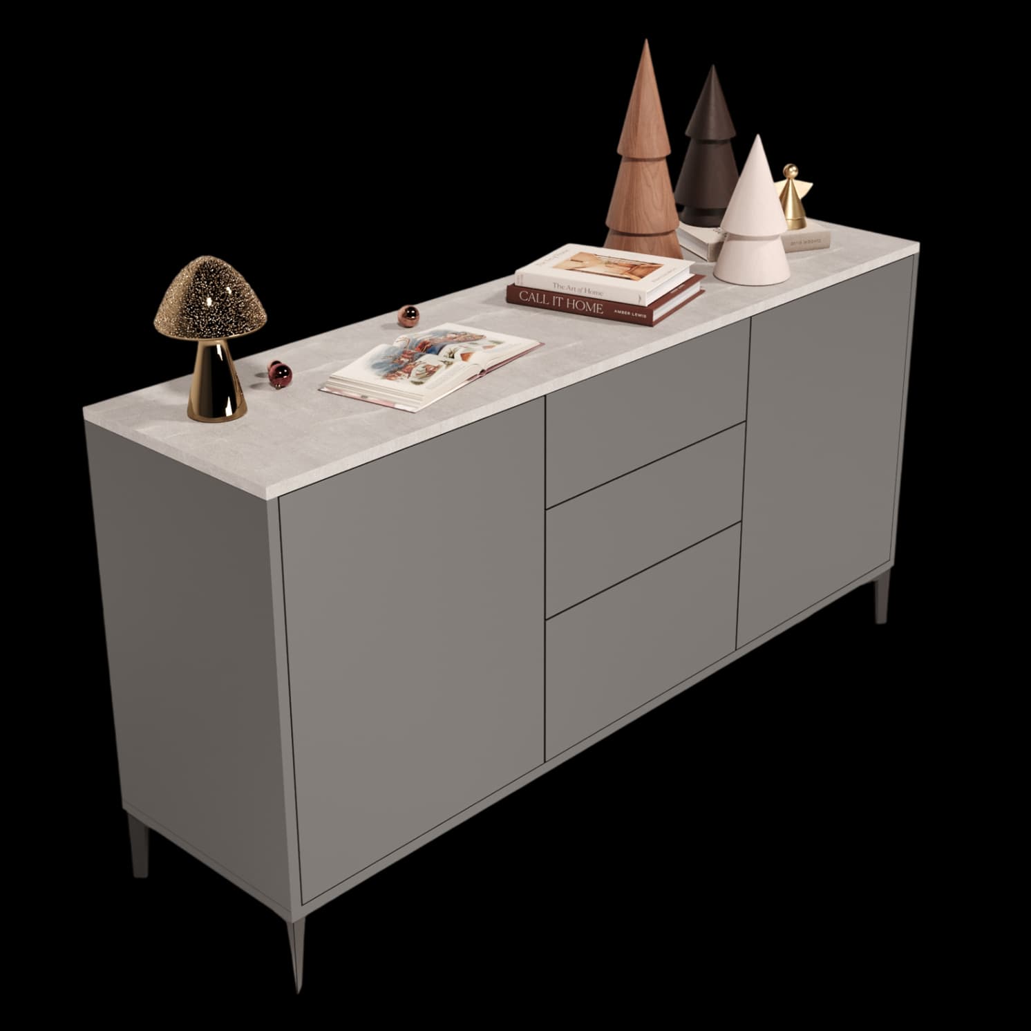 Loft Нисък шкаф — снимка 3